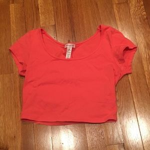 Coral Crop Top